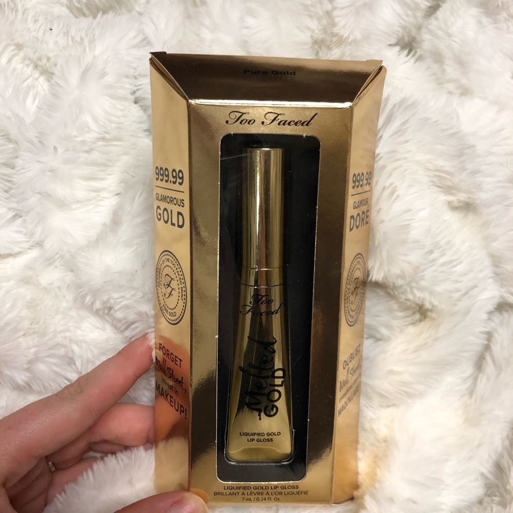 Too Faced Melted Gold Lip Gloss